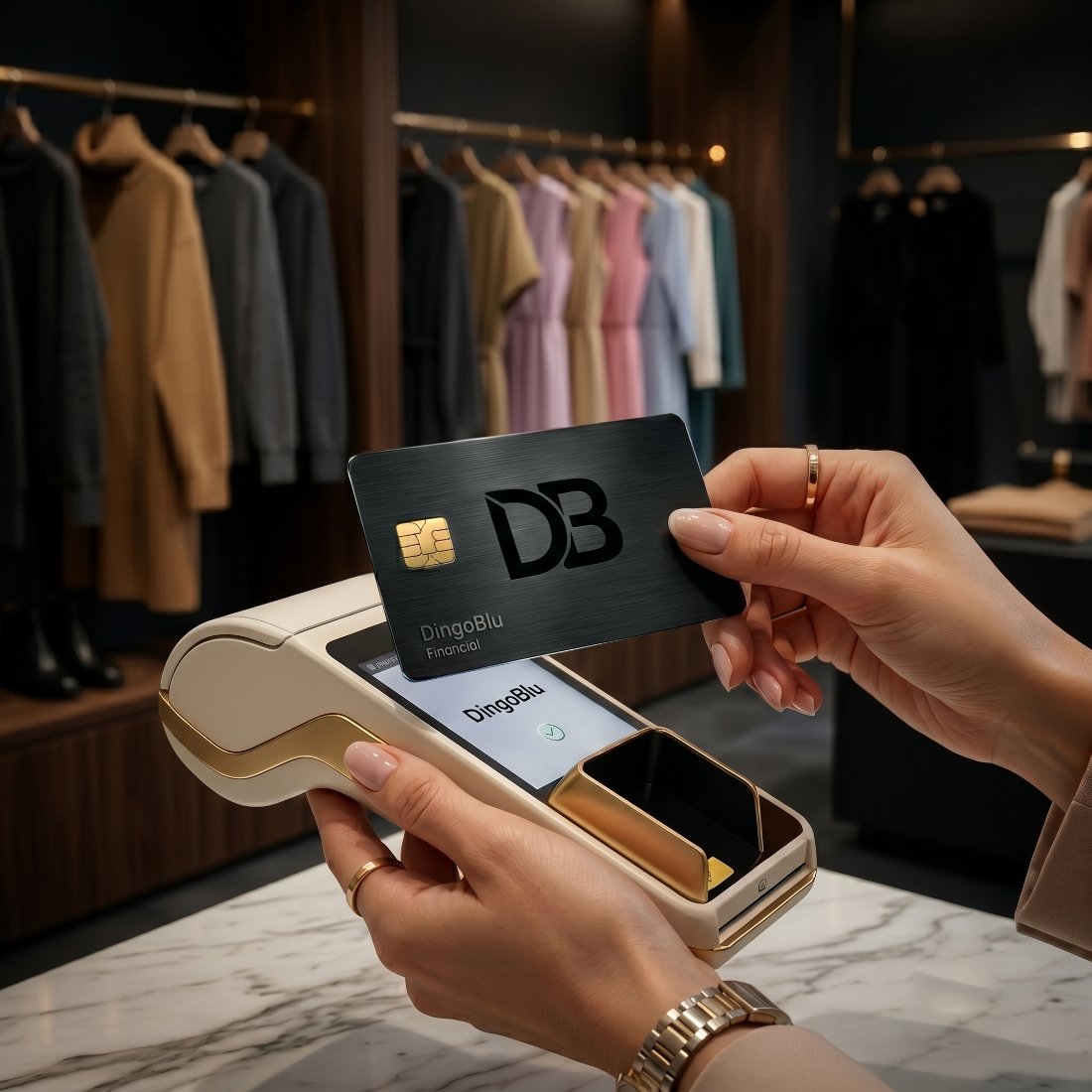 myDingoBlu card tapped at a retail terminal